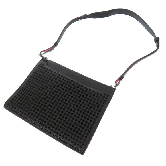 CHRISTIAN LOUBOUTIN Sky Pouch Studded Leather Shoulder Bag - Picture 5 of 8